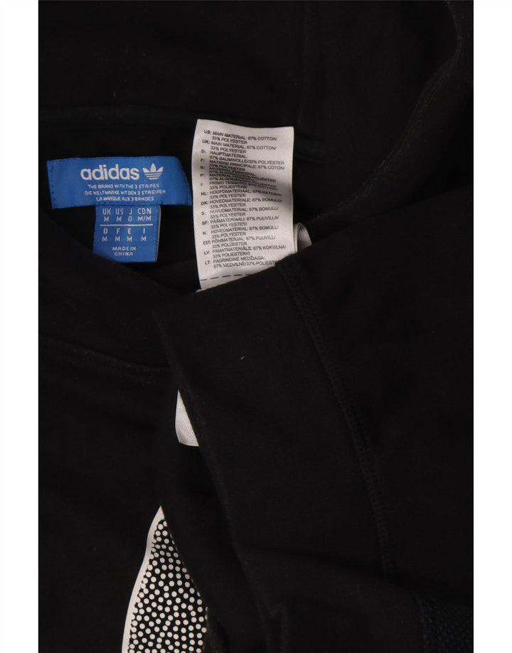 ADIDAS Pull à capuche graphique à manches courtes pour homme Noir moyen Colourblock