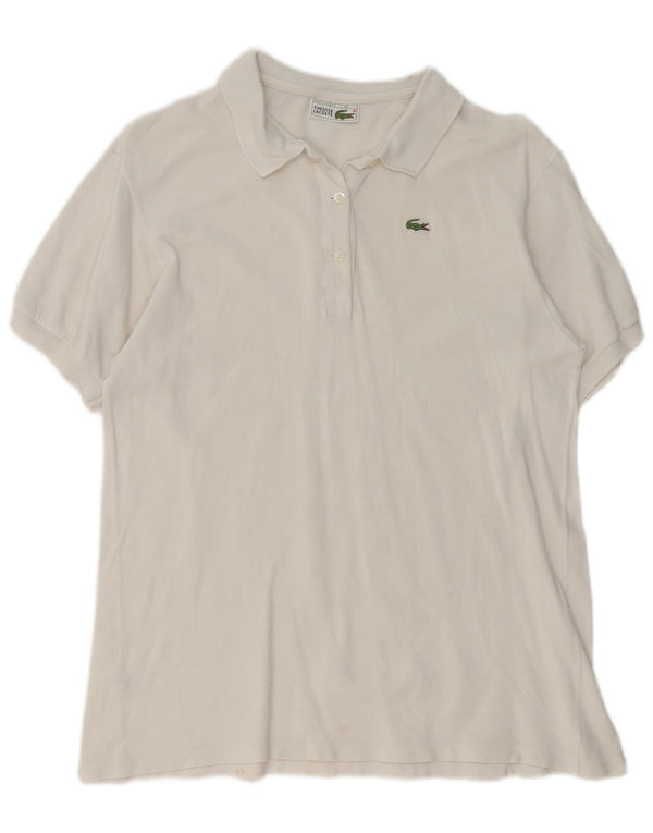 Lacoste Polo Femme Taille 46 XL Coton Blanc