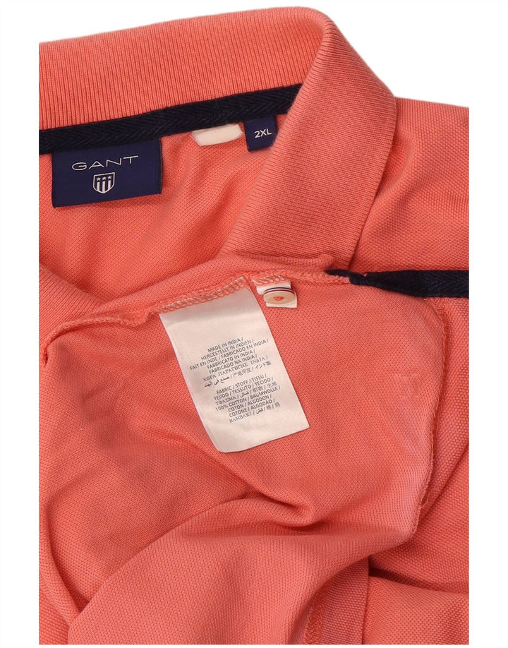 Gant Polo Homme 2XL Orange Coton
