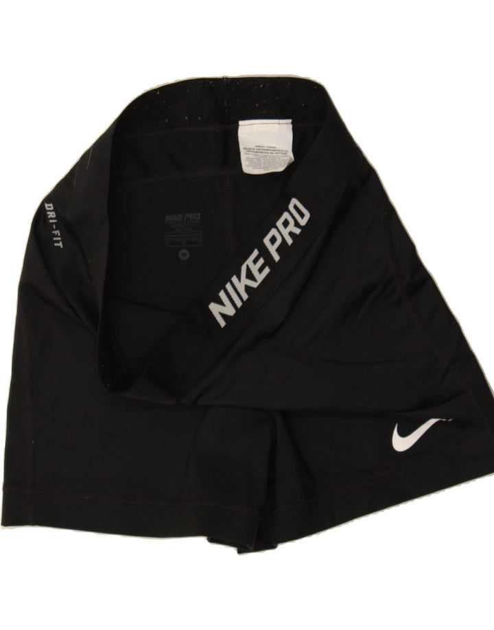 NIKE Boys Dri Fit Graphic Sport Shorts 10-11 Years Medium Black Polyester Vintage Nike and Second-Hand Nike from Messina Hembry 