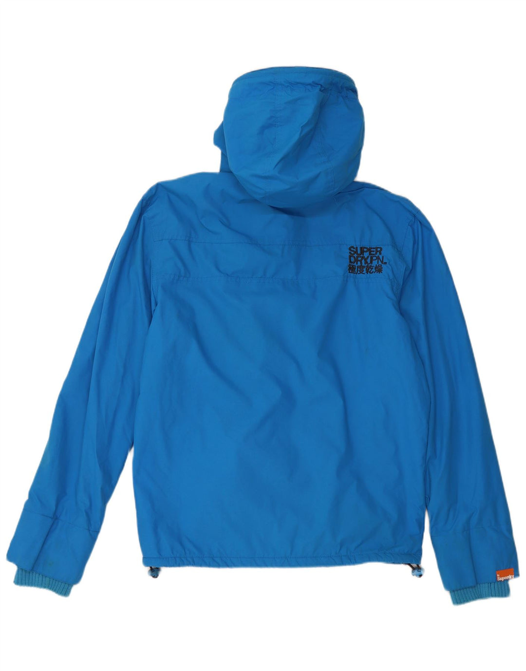 SUPERDRY Veste coupe-vent à capuche The Windcheater pour homme UK 40 Large Bleu