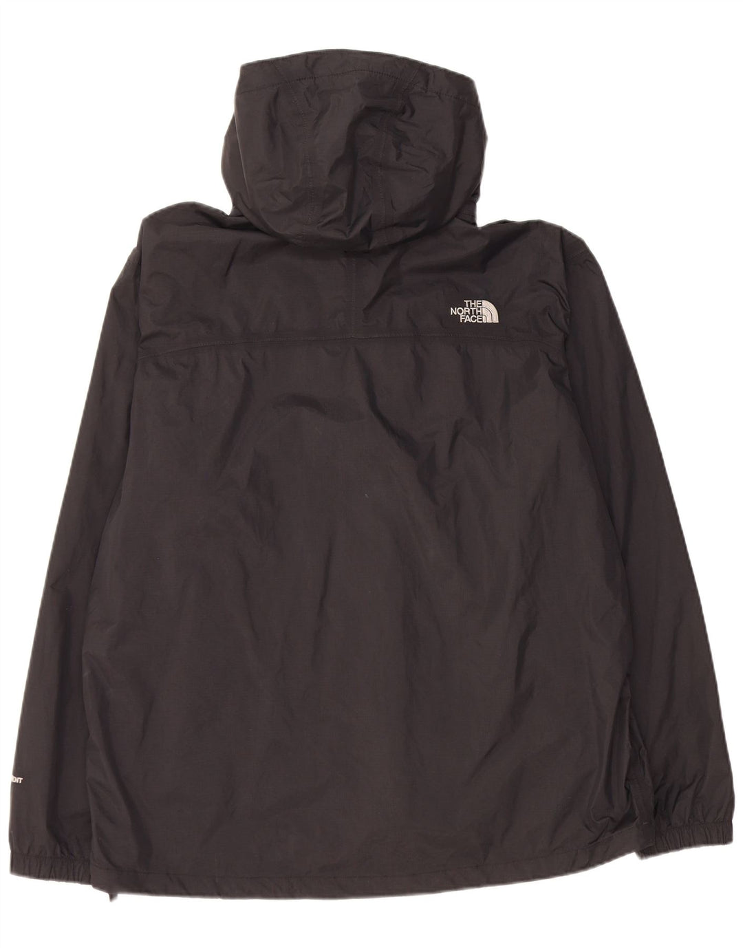 The North Face Veste de pluie à capuche pour homme UK 40 Large Noir Nylon