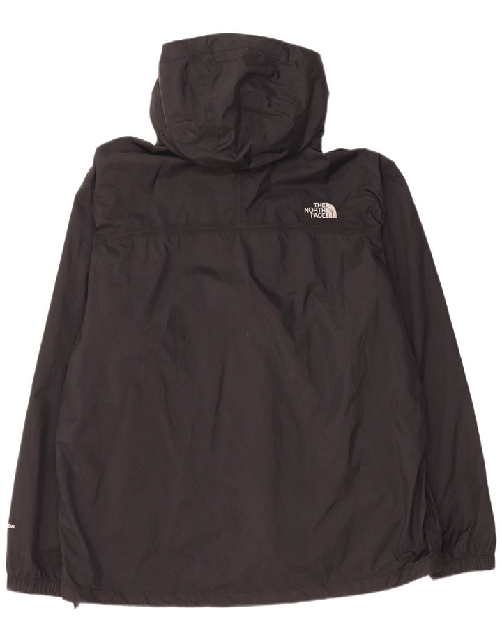 The North Face Veste de pluie à capuche pour homme UK 40 Large Noir Nylon