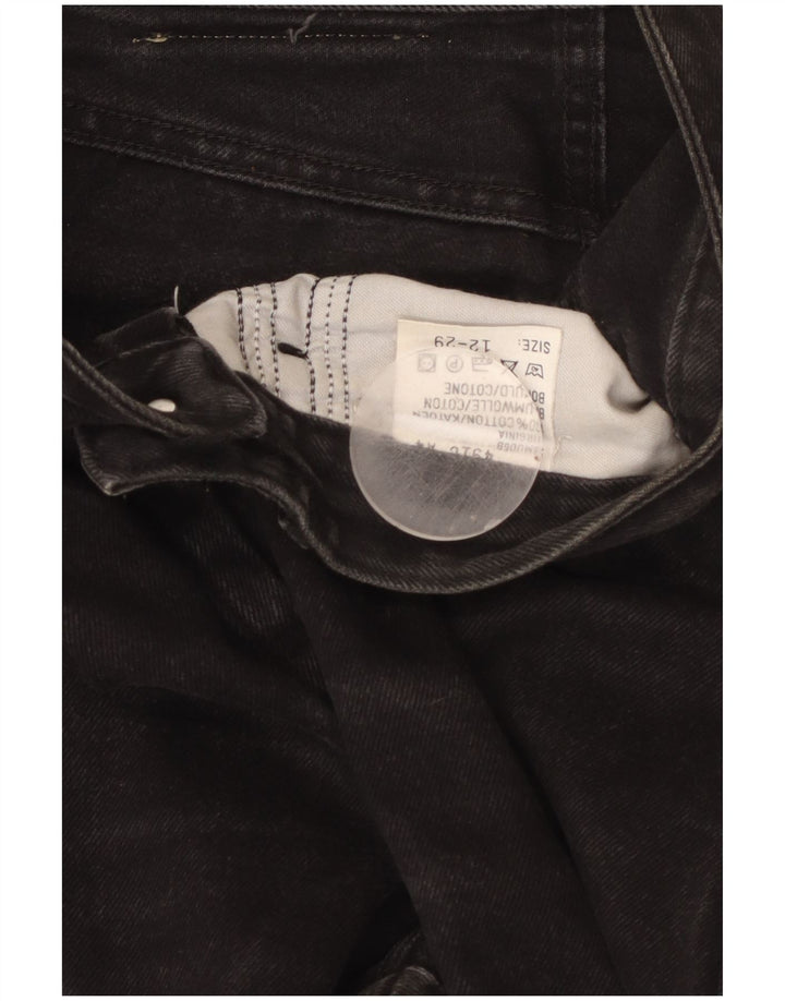 LEE Jean fuselé taille haute pour femme US 12 Large W29 L29 Coton noir