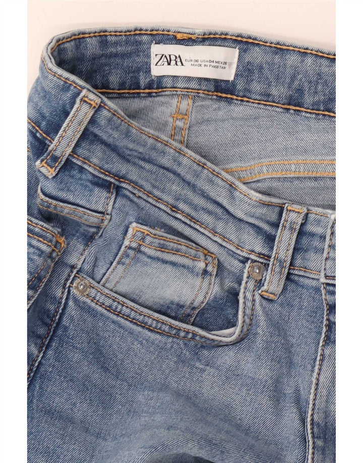 Zara Jean Bootcut Femme EU 36 XS W26 L26 Bleu