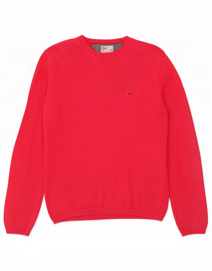 Tommy Hilfiger Pull Ras du Cou Homme Rouge Moyen Coton
