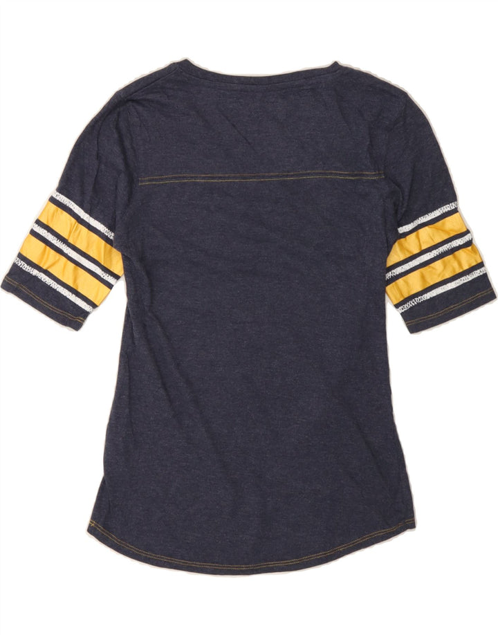 RUSSELL ATHLETIC Boys Graphic T-Shirt Top 7-8 Years Medium Navy Blue Vintage Russell Athletic and Second-Hand Russell Athletic from Messina Hembry 