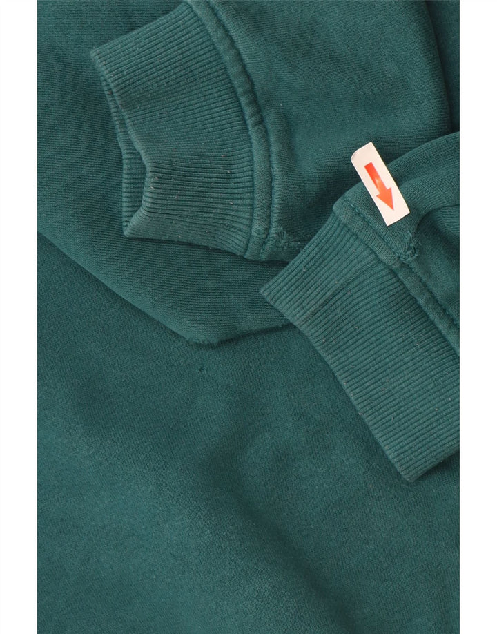 Ellesse Sweat-shirt graphique pour femme UK 12 en coton vert moyen