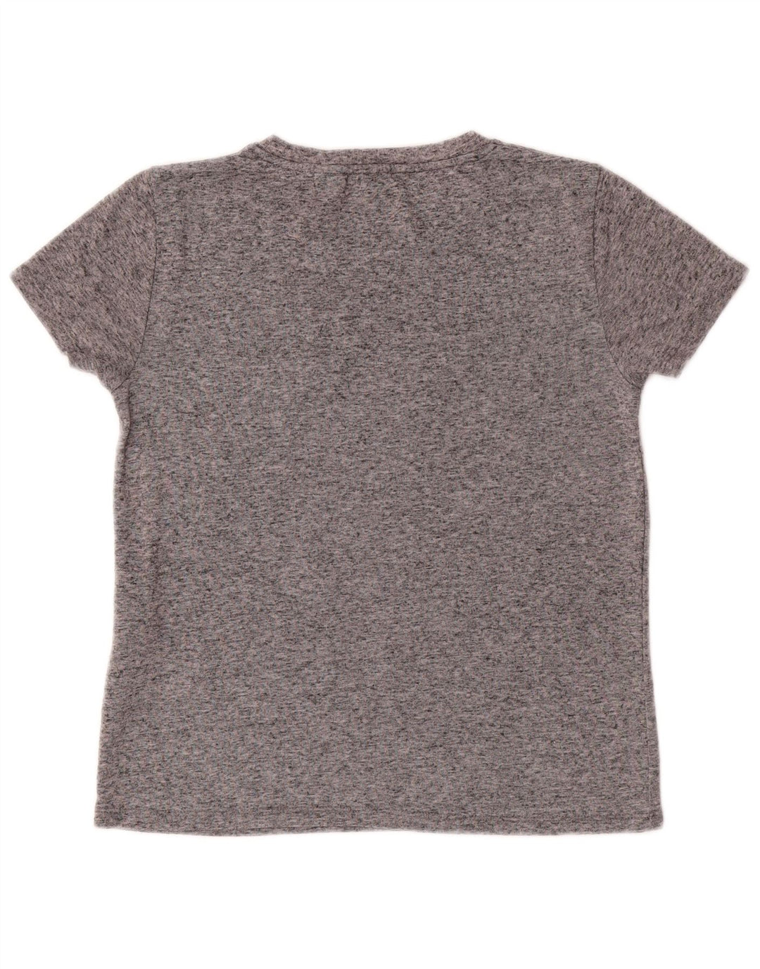 LEVI'S T-Shirt Femme UK 10 Petit Gris Moucheté Polyester