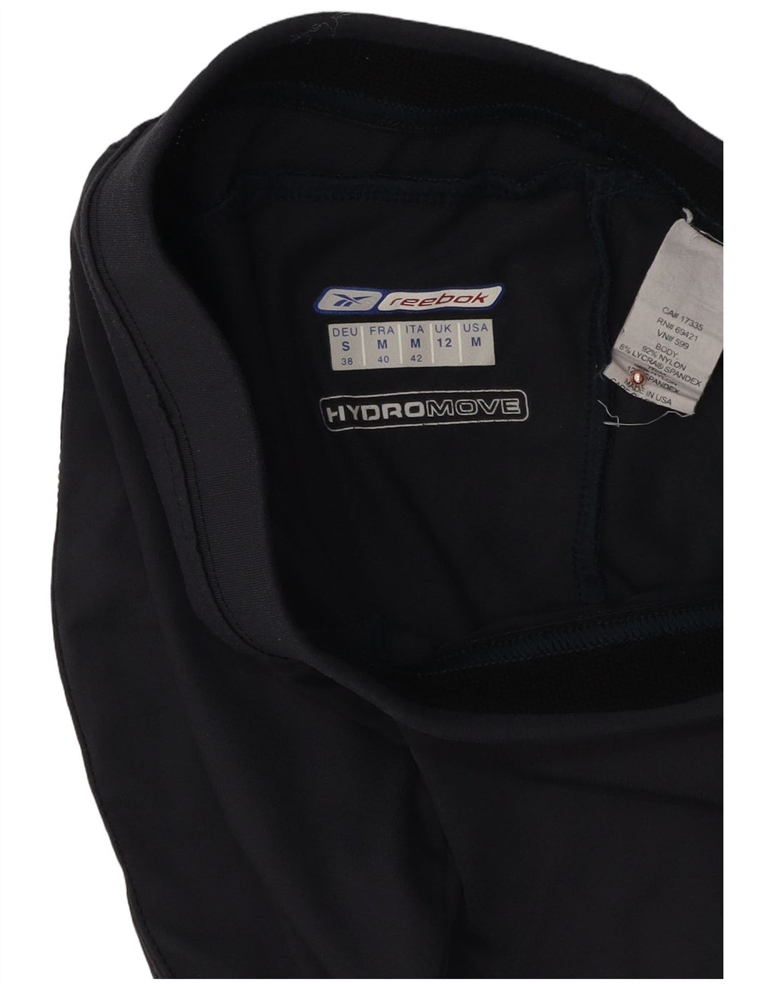 Reebok Pantalon de survêtement pour femme UK 12 Medium Navy Blue Nylon