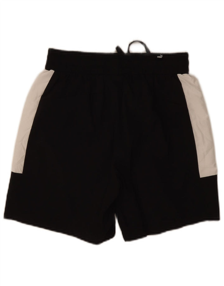 Puma Short de Sport Graphic Homme Petit Noir Polyester Colorblock