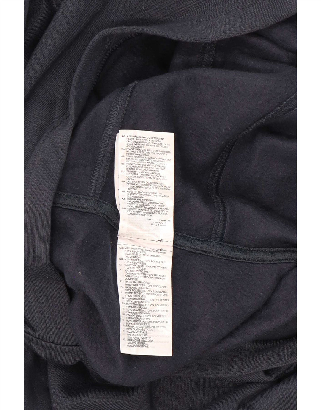 Adidas Mens Hoodie Jumper 2XL Navy Blue Polyester