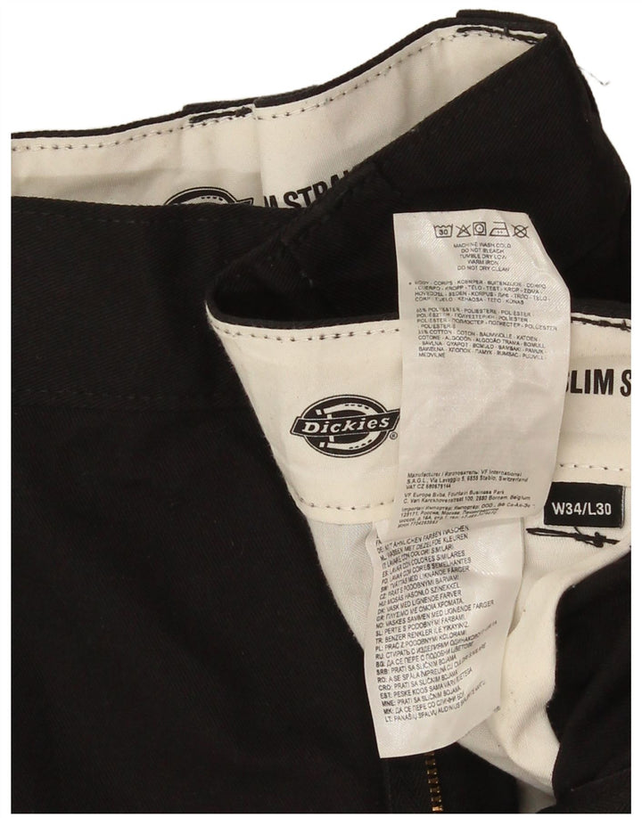 Dickies Pantalon Chino Slim Droit Homme W34 L30 Noir Polyester