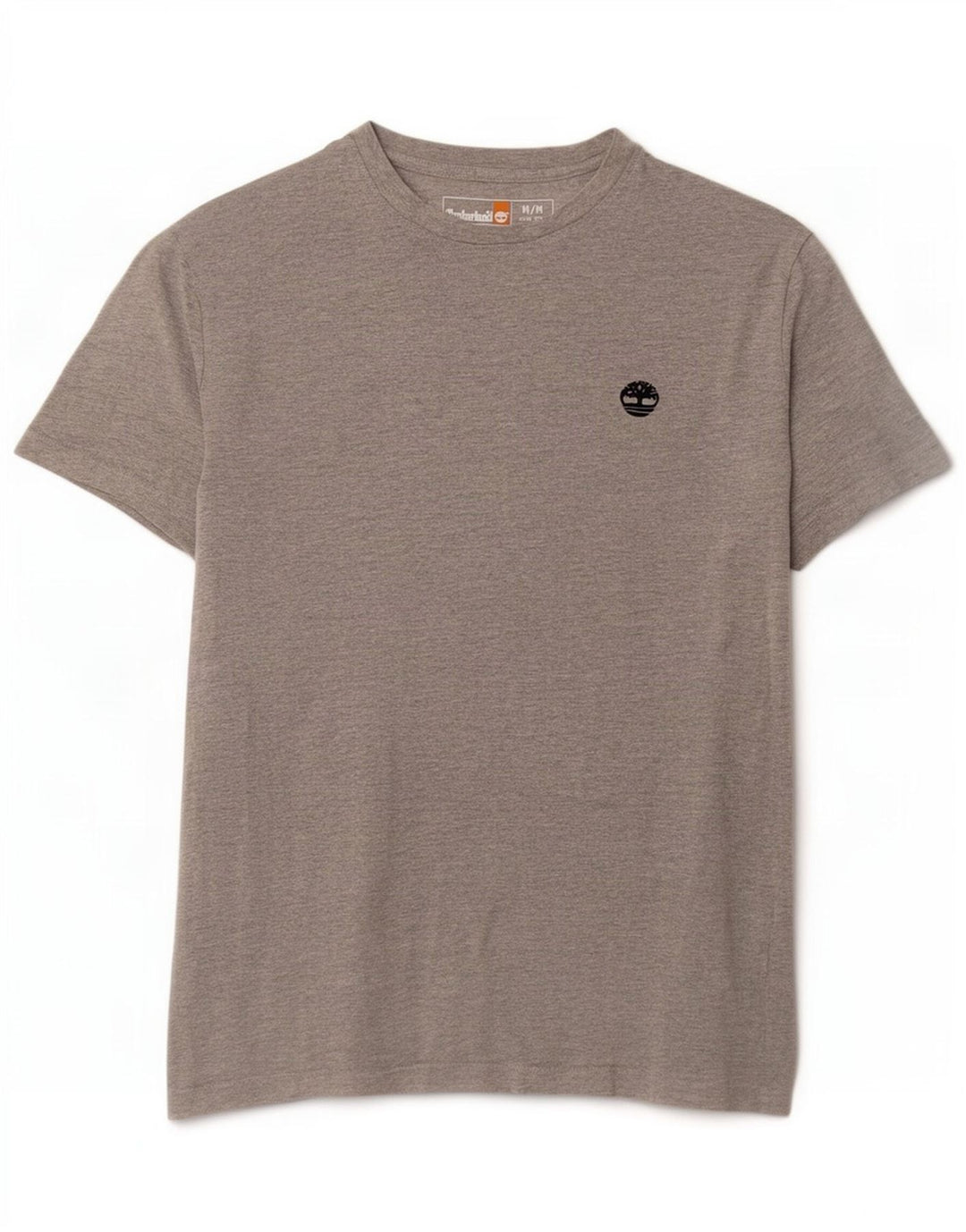 Timberland T-Shirt Slim Fit Homme Gris Moyen Coton