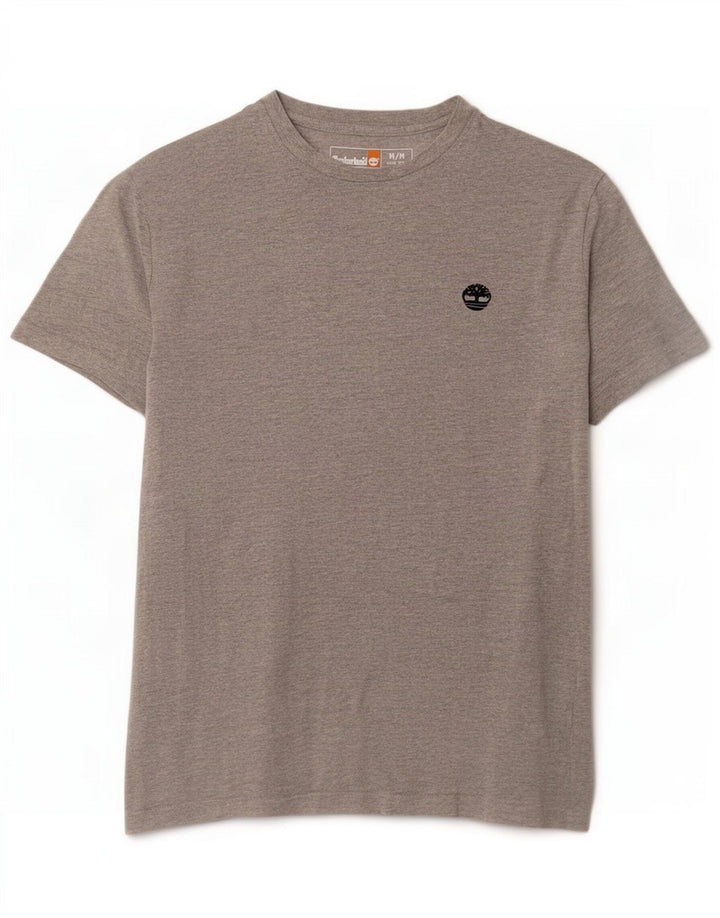 Timberland T-Shirt Slim Fit Homme Gris Moyen Coton