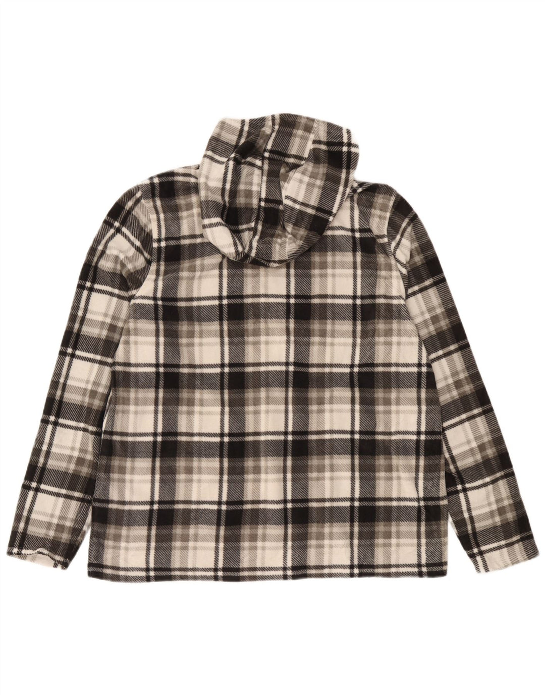O'Neill Pull polaire à capuche et col zippé pour homme 2XL Gris à carreaux Polyester