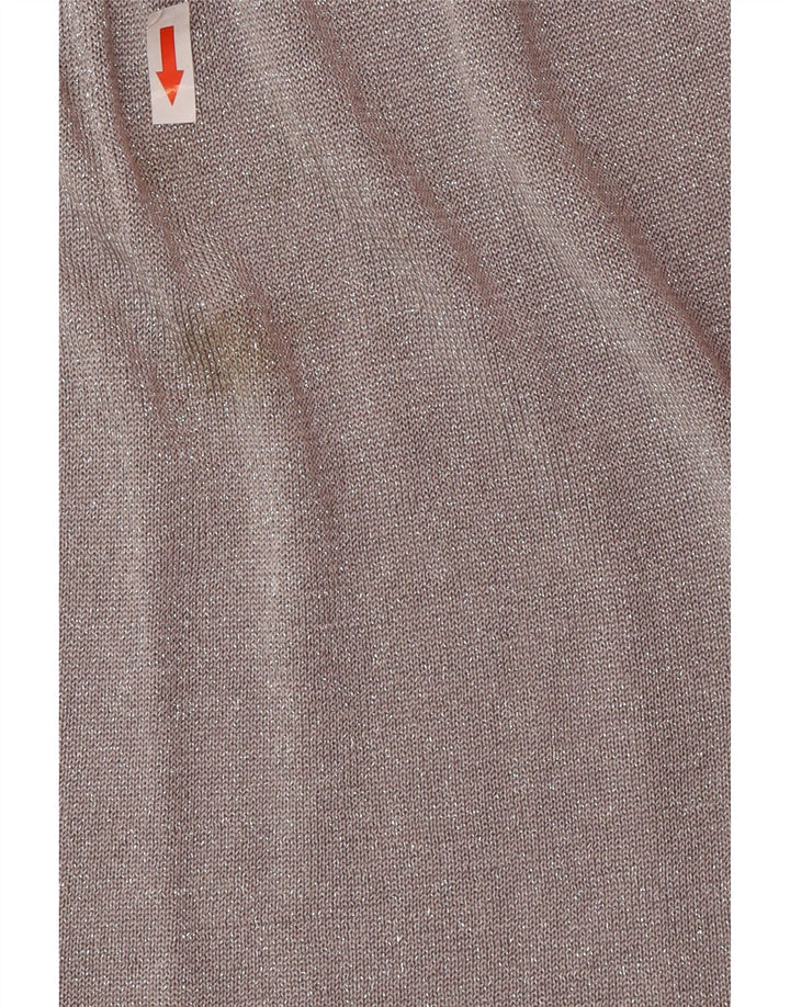 Zara Robe pull à manches longues pour femme UK 12 Gris moyen