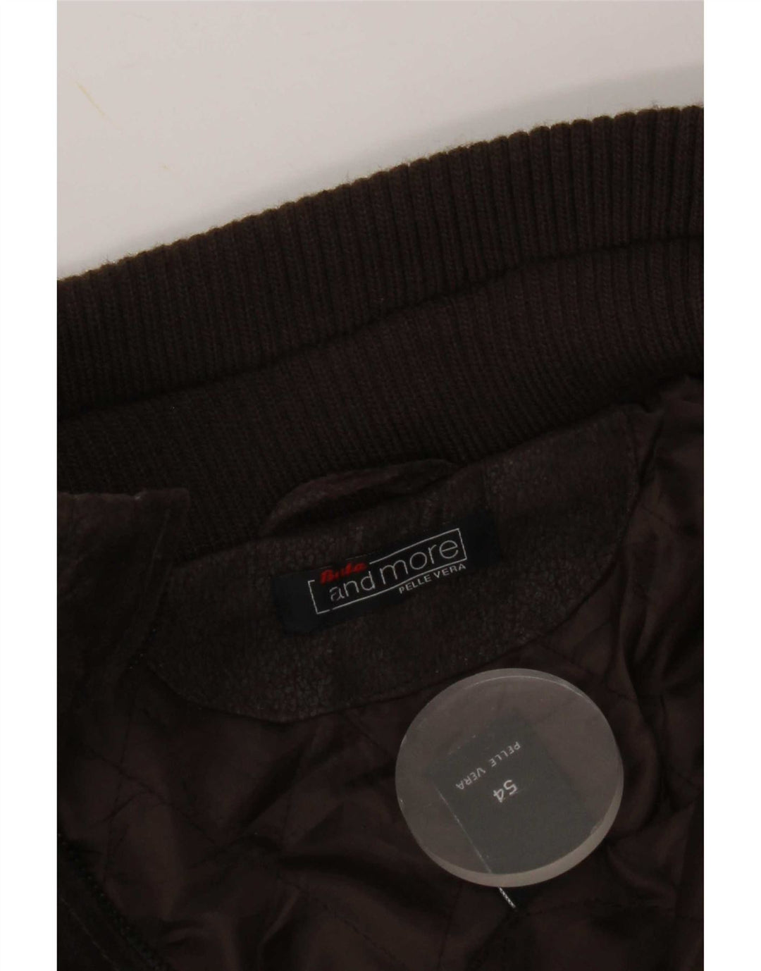 Bata and More Veste en cuir militaire pour homme IT 54 2XL Marron