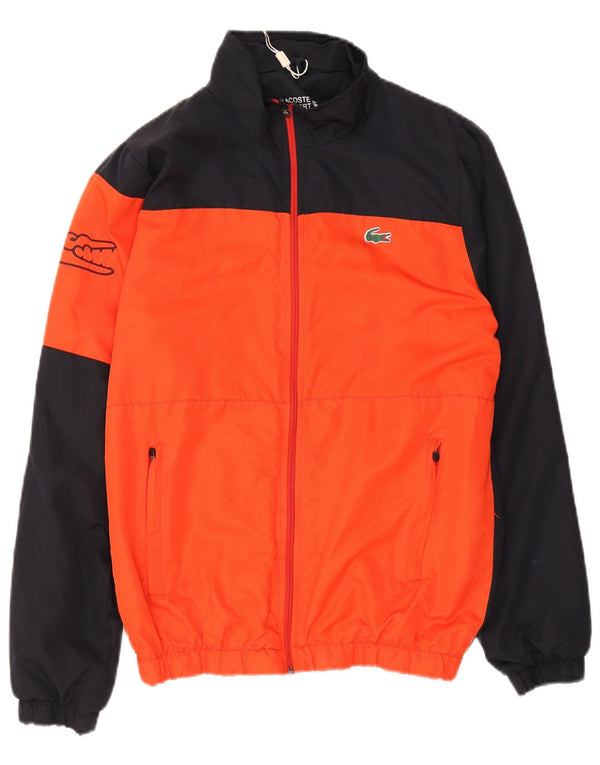 Lacoste Veste de survêtement graphique pour homme Taille 4 Noir moyen Colourblock