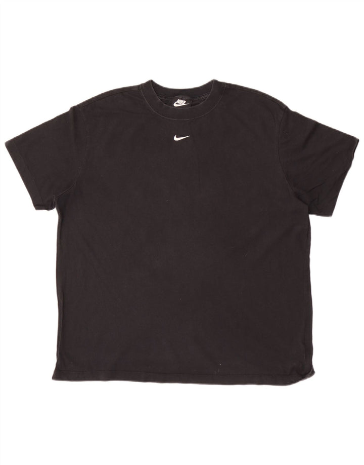 NIKE T-Shirt Homme Haut Noir Moyen Coton