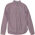 SUPERDRY Chemise Homme Large Violet Fines Rayures Coton