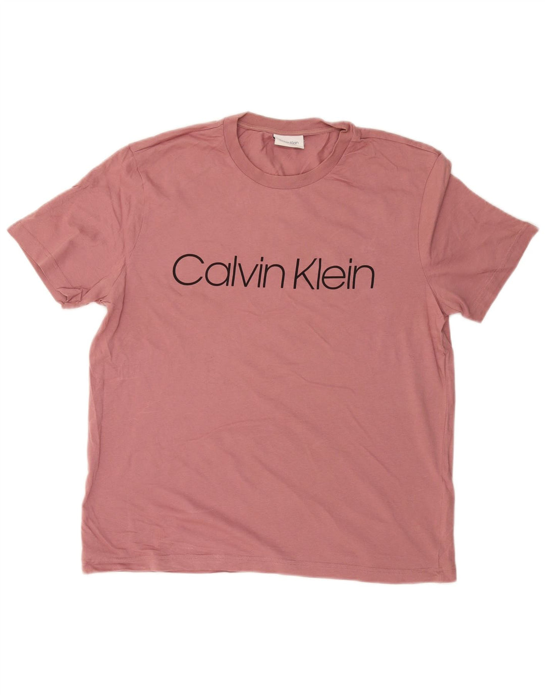 CALVIN KLEIN T-Shirt Graphique Femme UK 18 XL Coton Rose