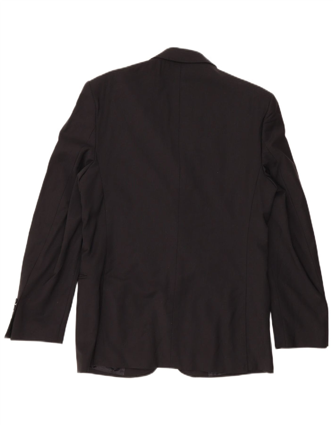 Zara Veste Blazer 2 Boutons Homme EU 46 Petite Laine Bleu Marine