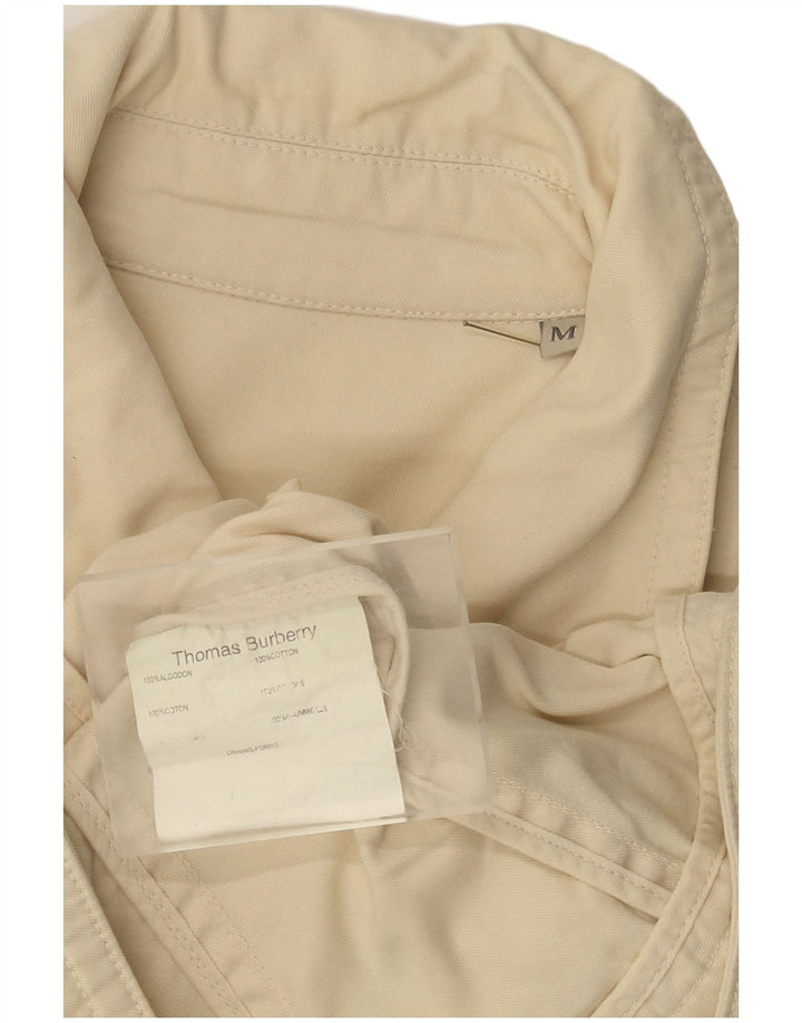 Burberry Veste Bomber Femme UK 14 Coton Beige Moyen
