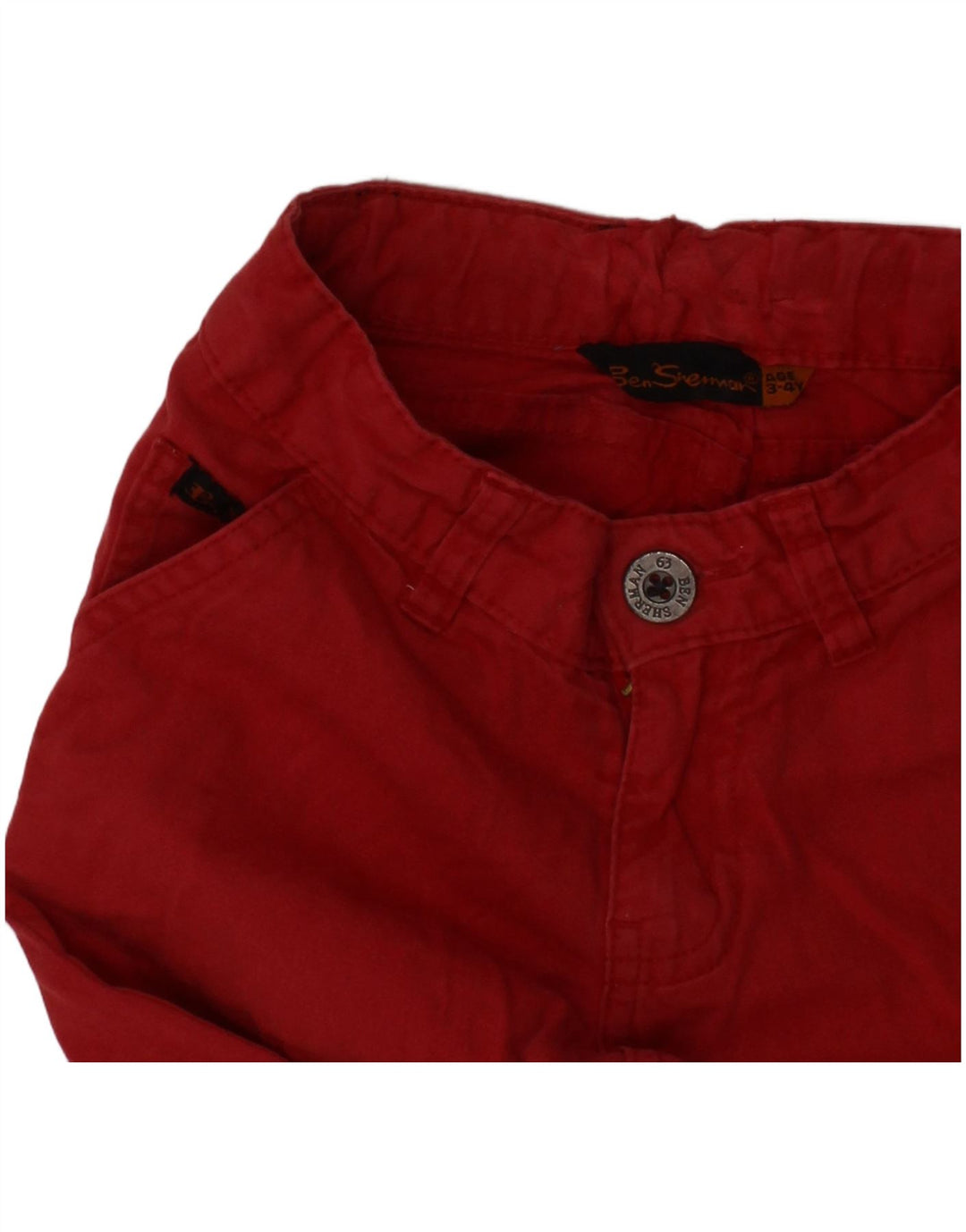 BEN SHERMAN Short Chino Garçon 3-4 Ans W20 Rouge