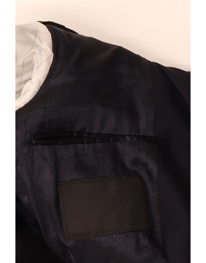 Prada Veste Blazer 2 Boutons Homme IT 48 Laine Bleu Marine Moyen