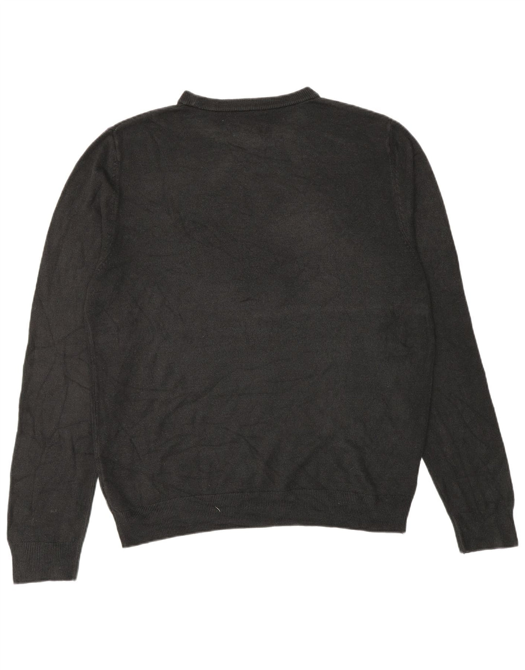 Marks & Spencer Pull à col rond pour homme en acrylique noir Taille L