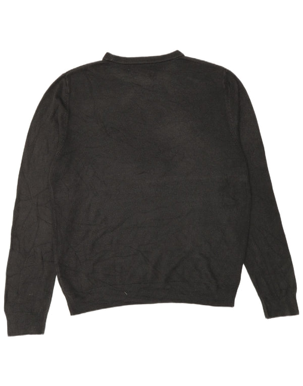 Marks & Spencer Pull à col rond pour homme en acrylique noir Taille L