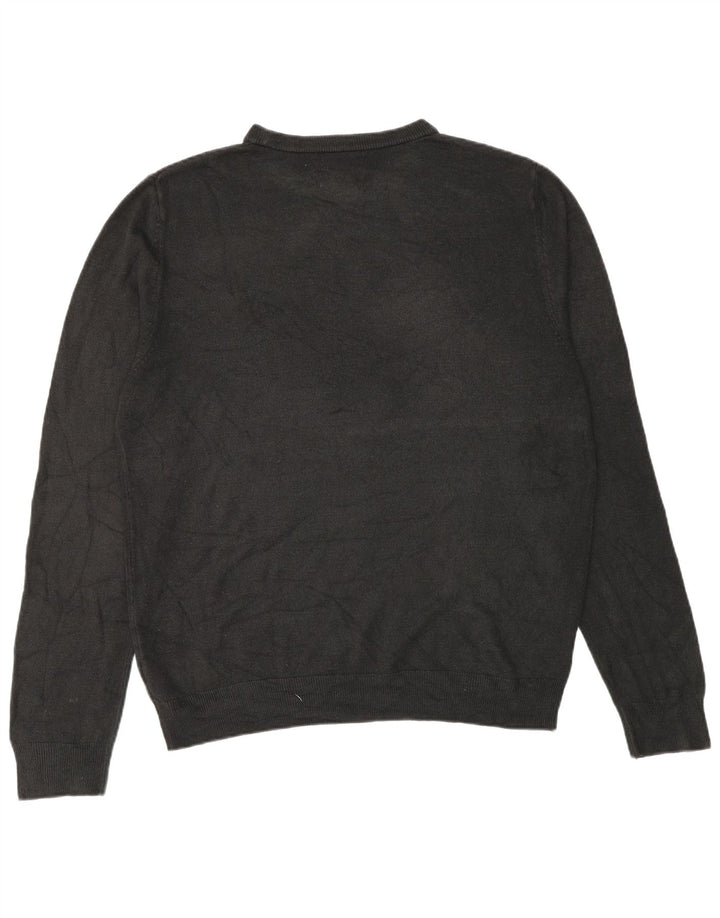 Marks & Spencer Pull à col rond pour homme en acrylique noir Taille L