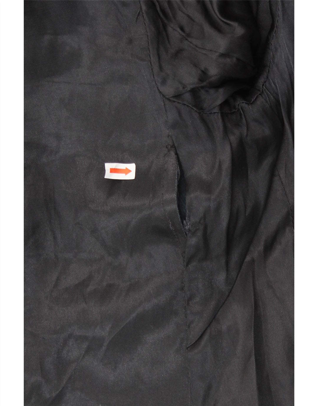 VINTAGE Manteau en cuir double boutonnage pour femme UK 14 Noir moyen