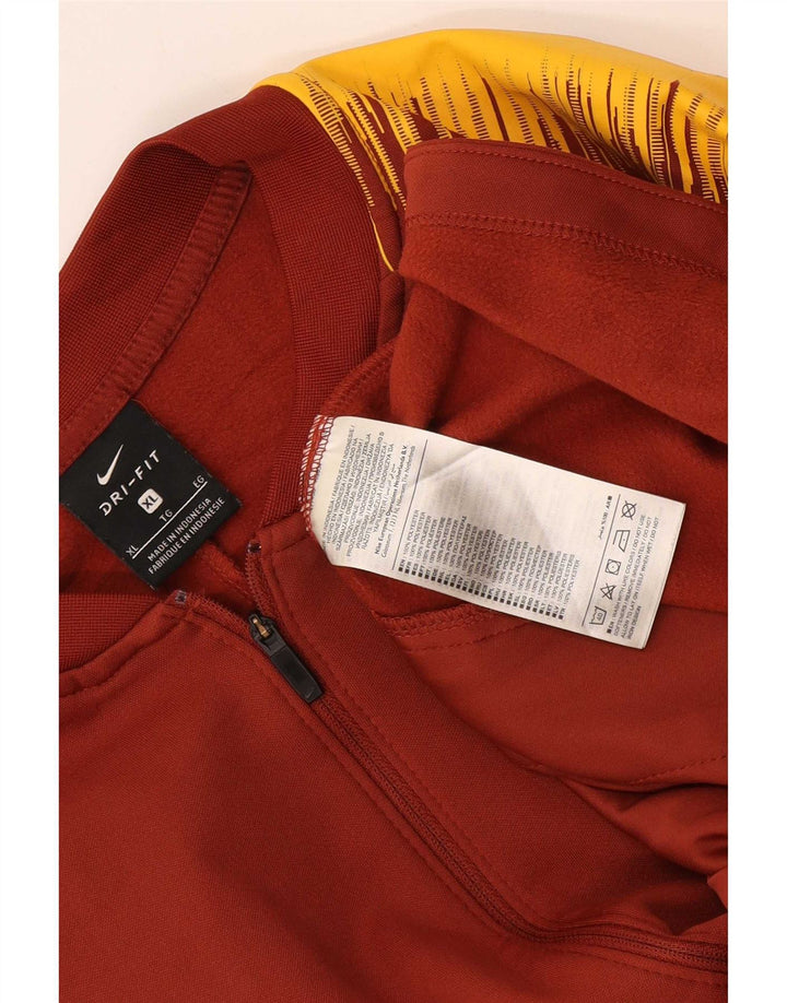 Nike Hommes Roma Survêtement Top Veste XL Marron Colorblock Polyester