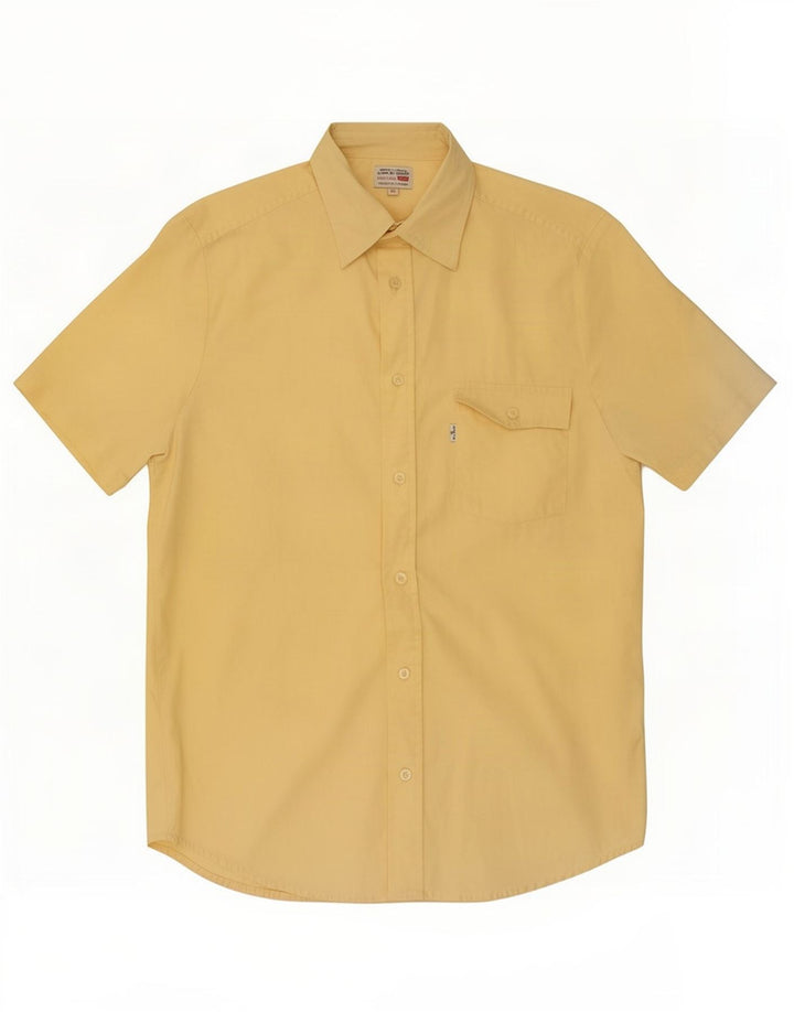Levi's Chemise à Manches Courtes Homme Jaune Moyen