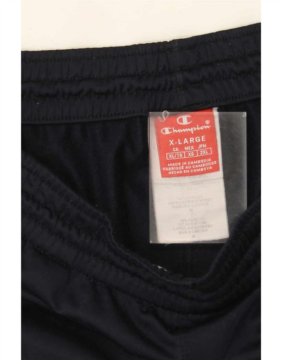 Champion Pantalon de Survêtement Graphique Homme XL Bleu Marine Polyester