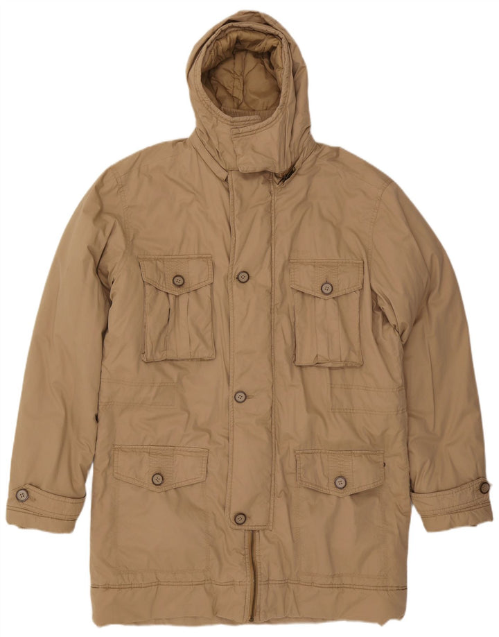 Wrangler Parka à capuche pour homme UK 44 2XL Beige Polyamide
