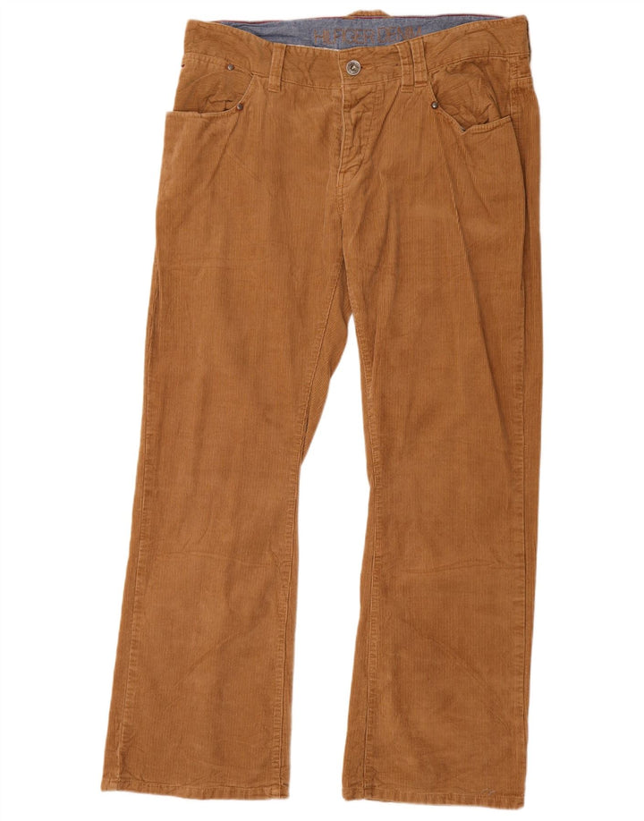 TOMMY HILFIGER Pantalon Bootcut En Velours Côtelé Homme W36 L32 Marron Coton