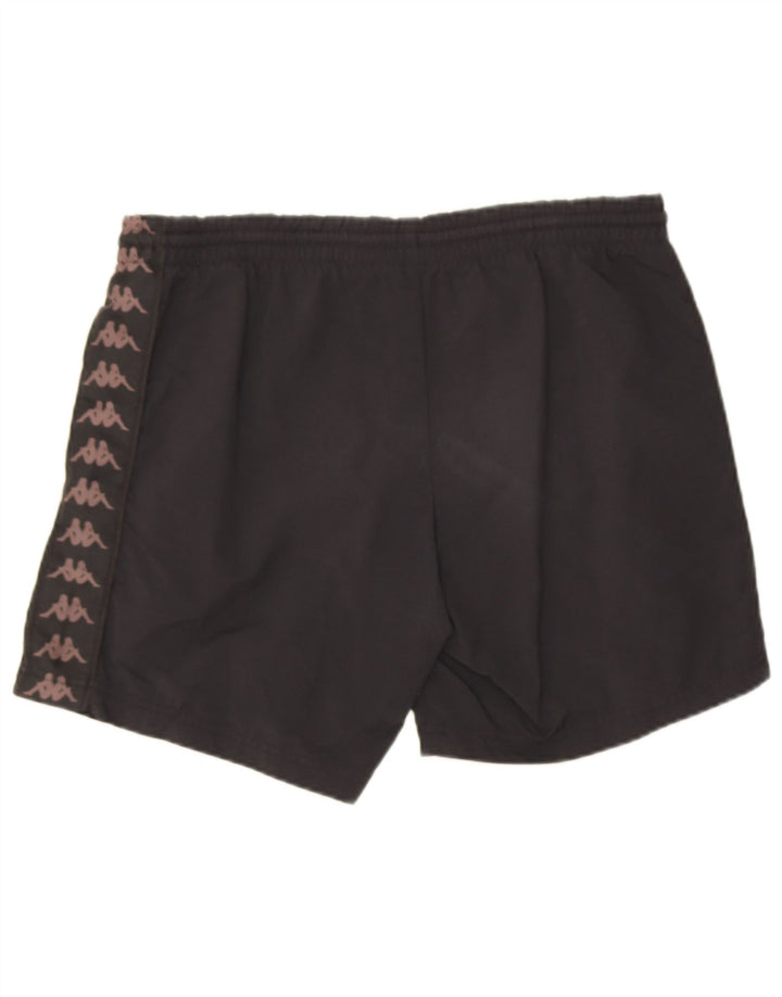 Kappa Short de Sport Graphique Homme Noir Moyen