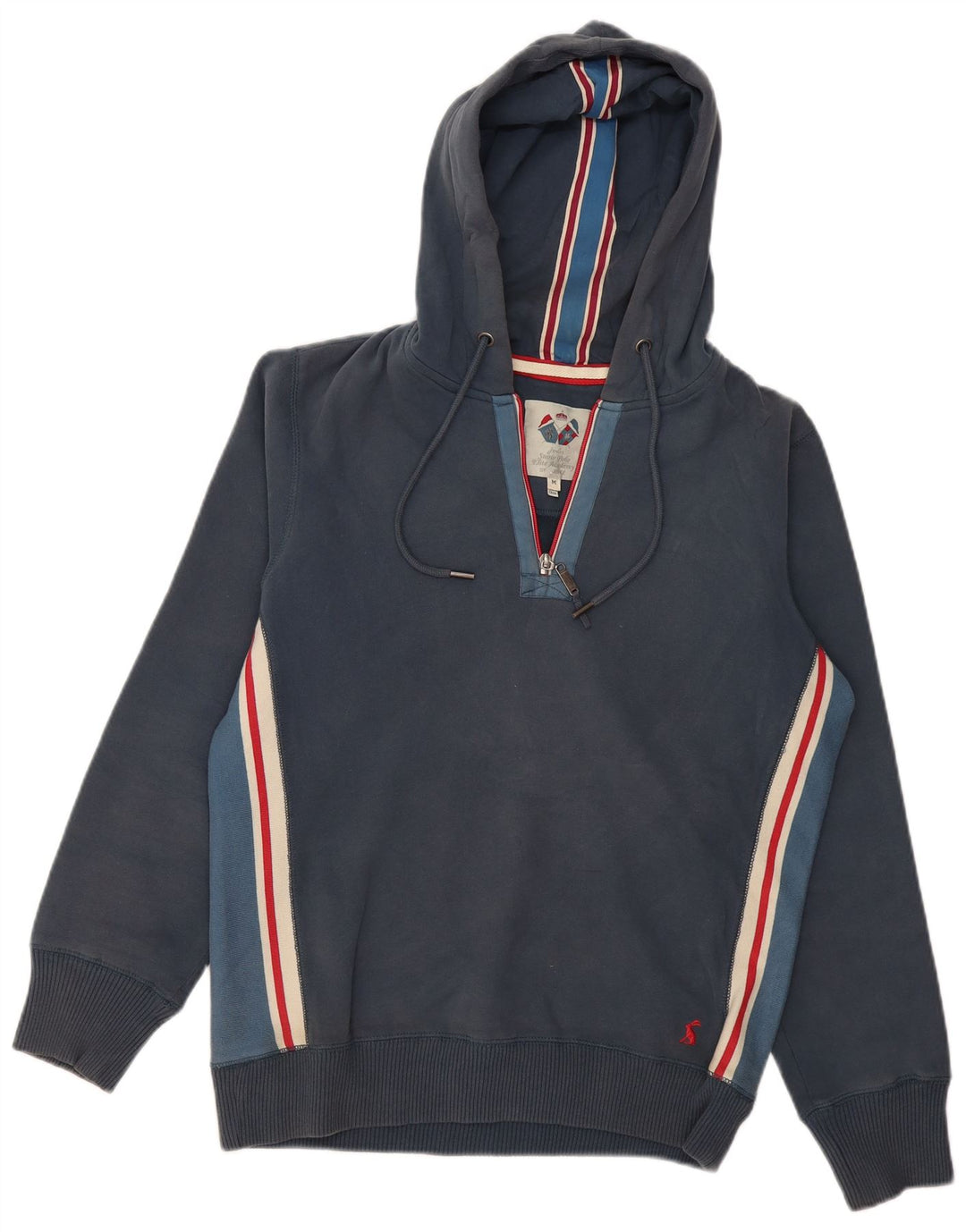 JOULES Pull à Capuche Graphique Col Zippé Homme Bleu Marine Moyen Colourblock