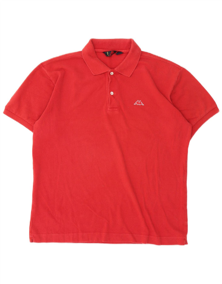 Kappa Polo Homme Grand Rouge Coton