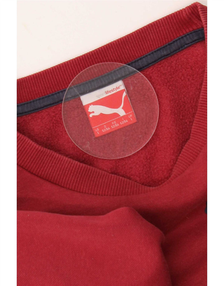 Puma Sweat-Shirt Graphique Homme Rouge Taille L