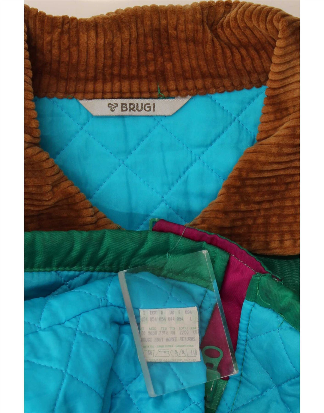 Brugi Veste coupe-vent pour homme UK 44 2XL Vert Polyester