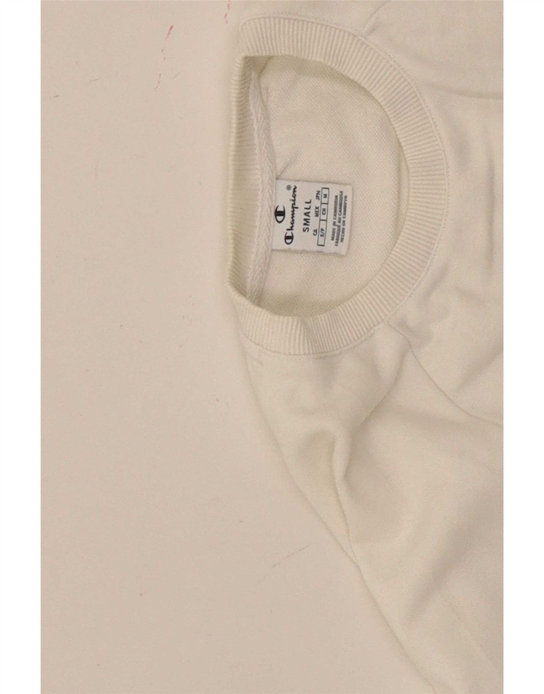 Champion Haut court surdimensionné à manches longues pour femme UK 10 Petit Blanc