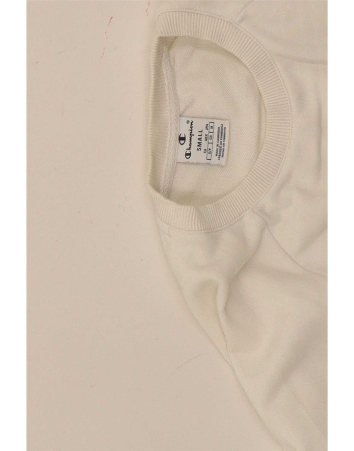 Champion Haut court surdimensionné à manches longues pour femme UK 10 Petit Blanc