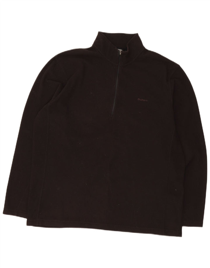 ROHAN Pull polaire à col zippé pour homme Grand noir Polyester