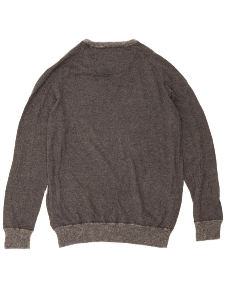 Timberland Pull à col rond pour homme en coton gris Large