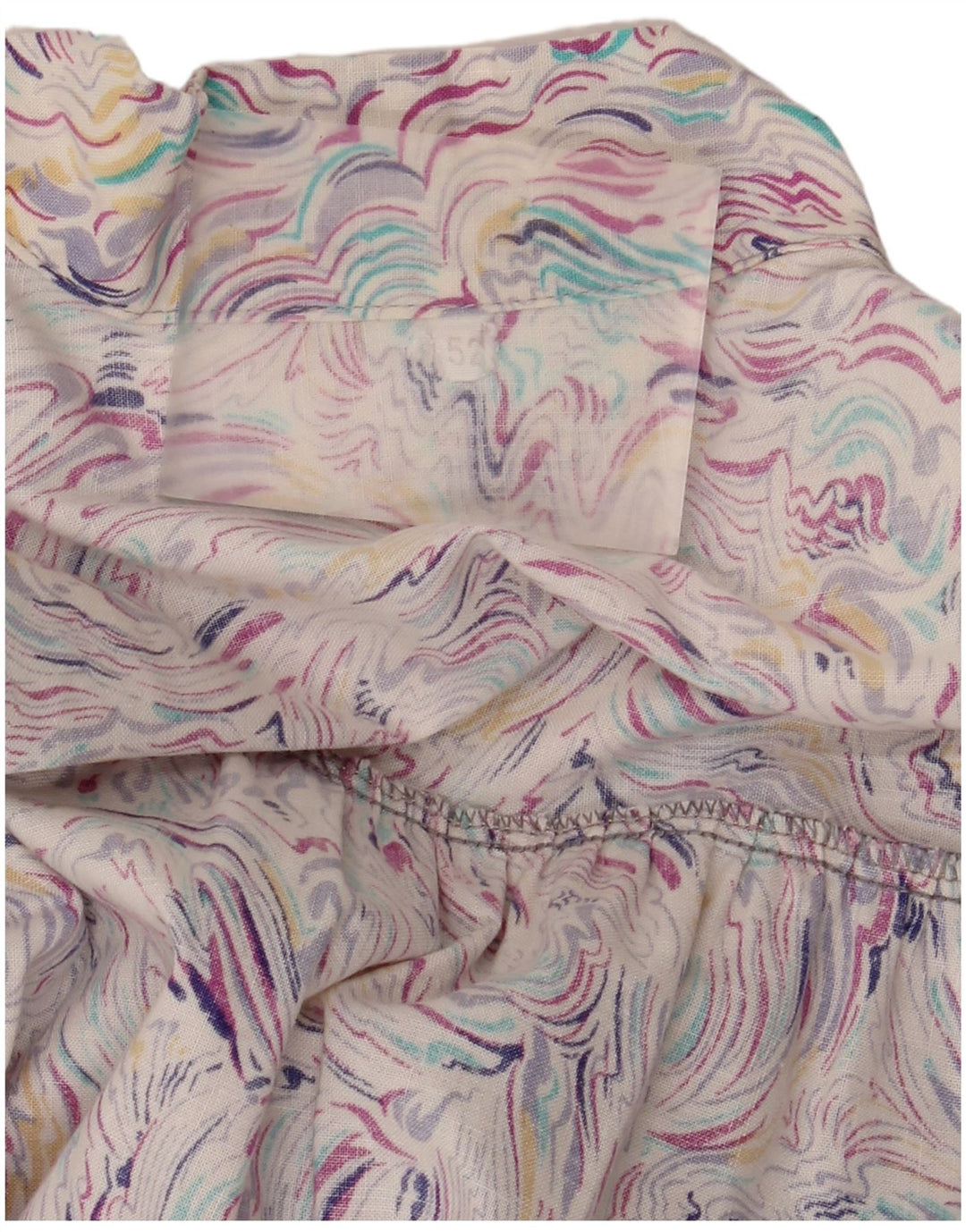 Robe chemise à motif abstrait vintage pour femmes IT 52 2XL multicolore