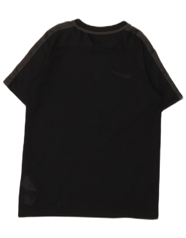 Nike Garçon Dri Fit T-Shirt Top 10-11 ans Noir Moyen Colorblock